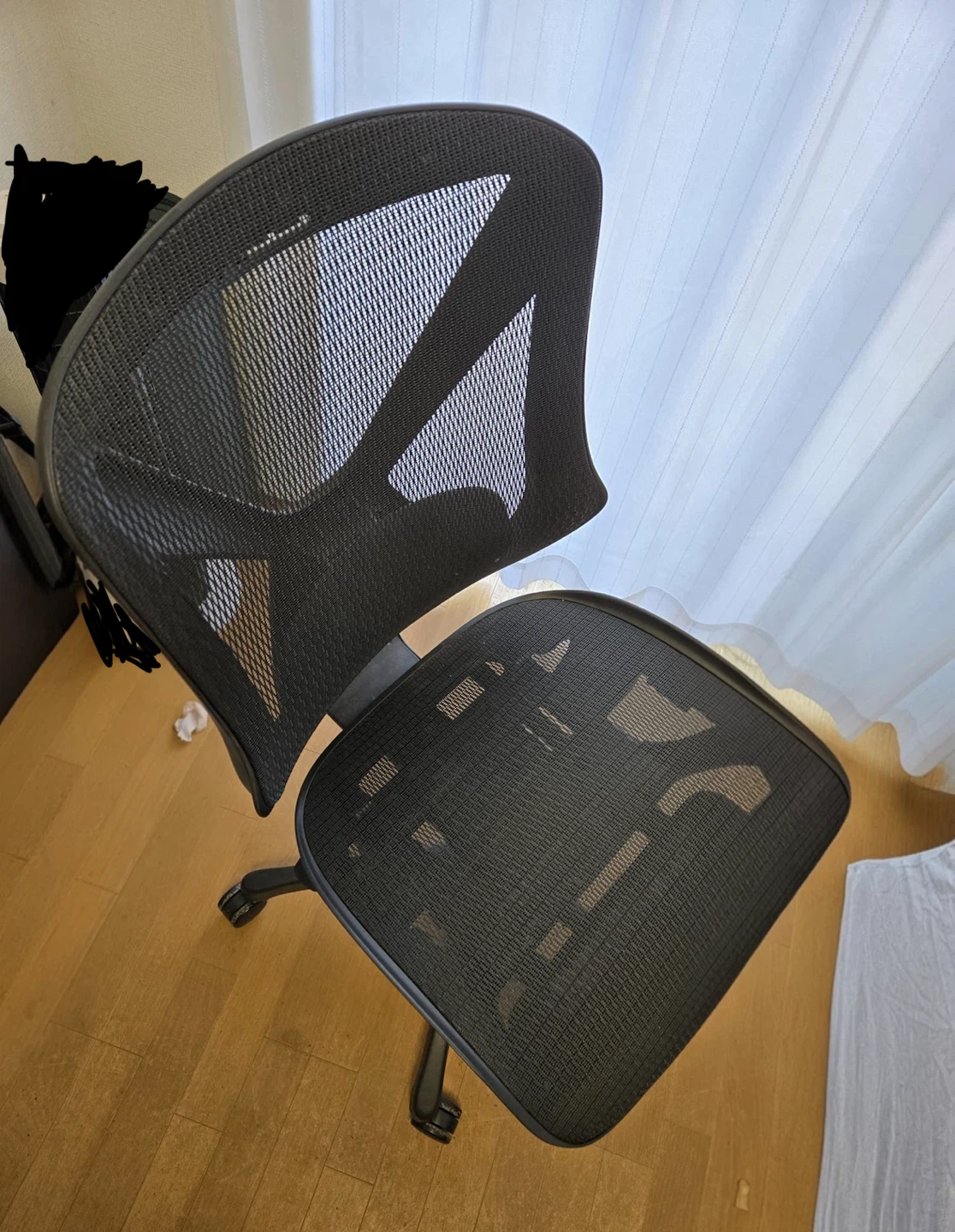 [500円] メッシュオフィスチェアの写真3枚目