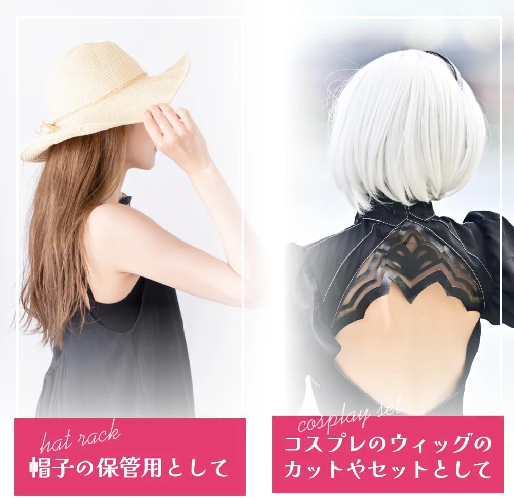 【未使用】マネキンヘッドB 卓上クランプ付きの写真9枚目