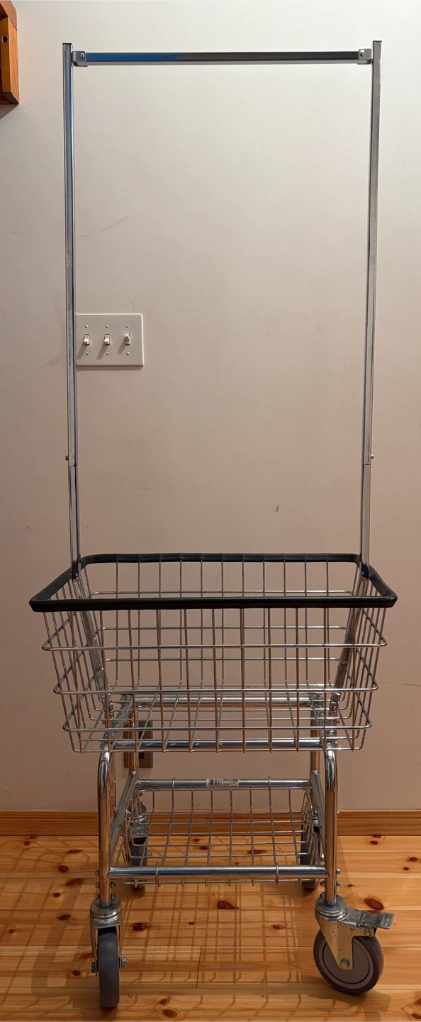 【DULTON】ランドリーカート LAUNDRY CART WITH POLE RACK CHROME