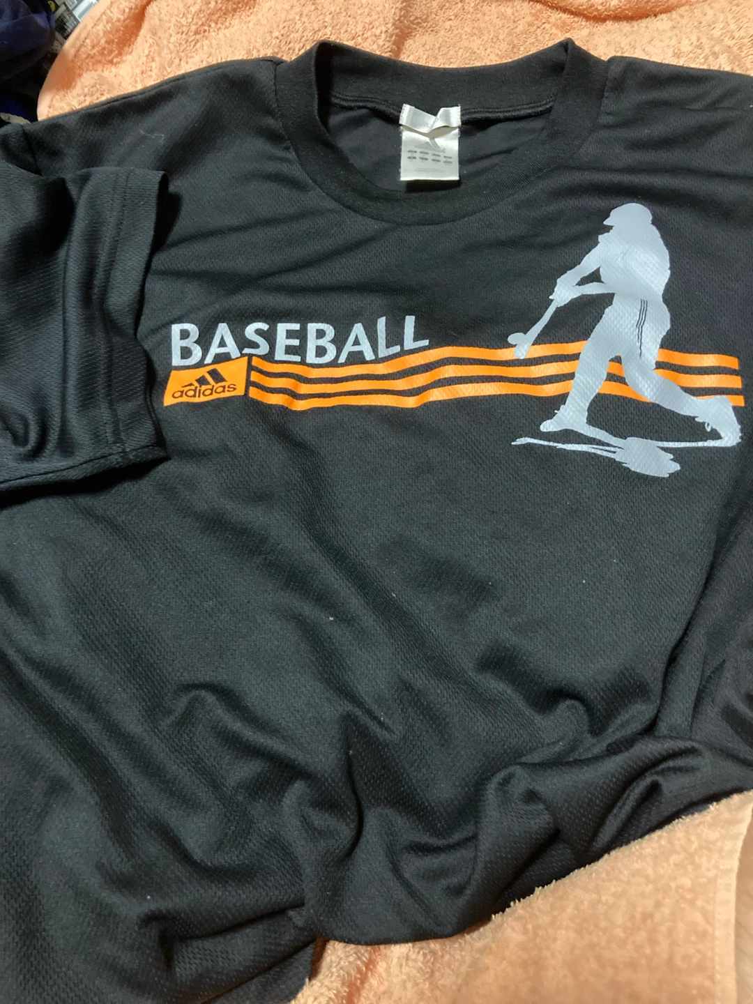 アディダス ベースボール Tシャツ 黒 Ｏサイズ