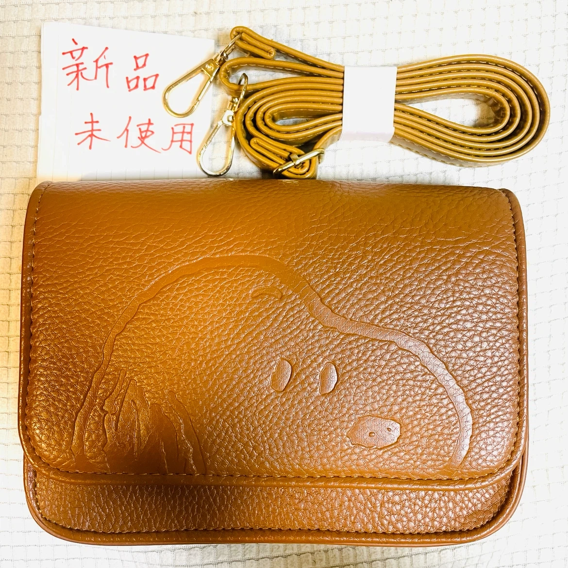 【新品、未使用品】スヌーピー ショルダー バッグ 茶色