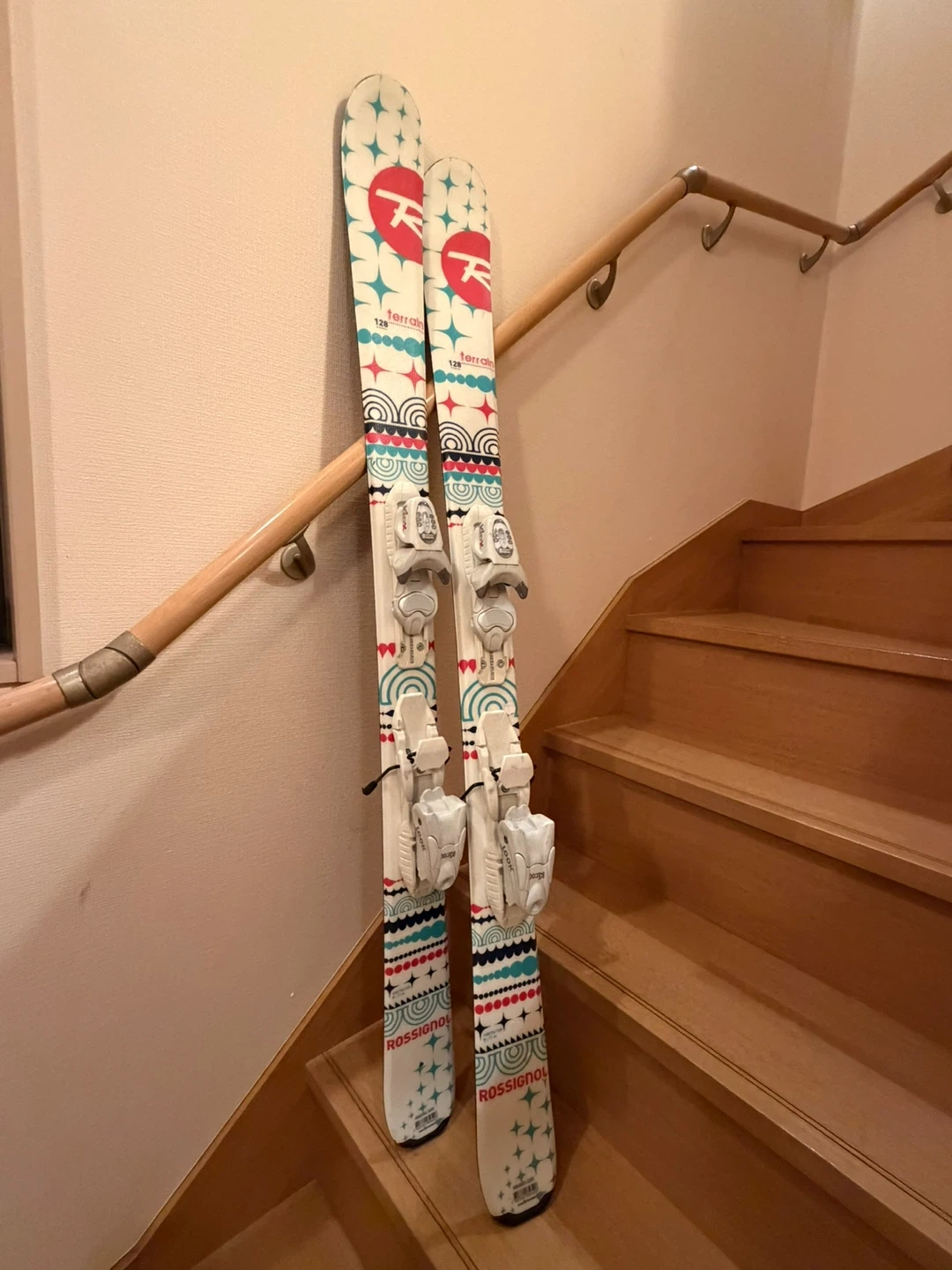 ロシニョール スキー板 128cm ストック90cm セット