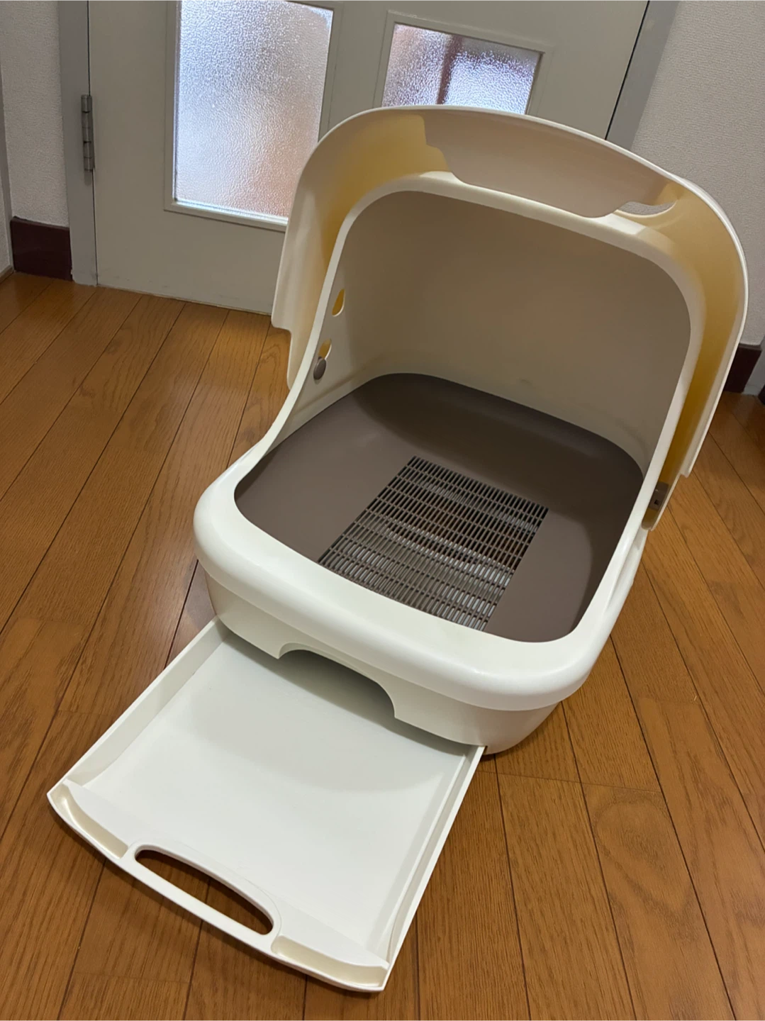 【美品】猫用システムトイレ ドーム型 ホワイト　ユニチャームの写真3枚目