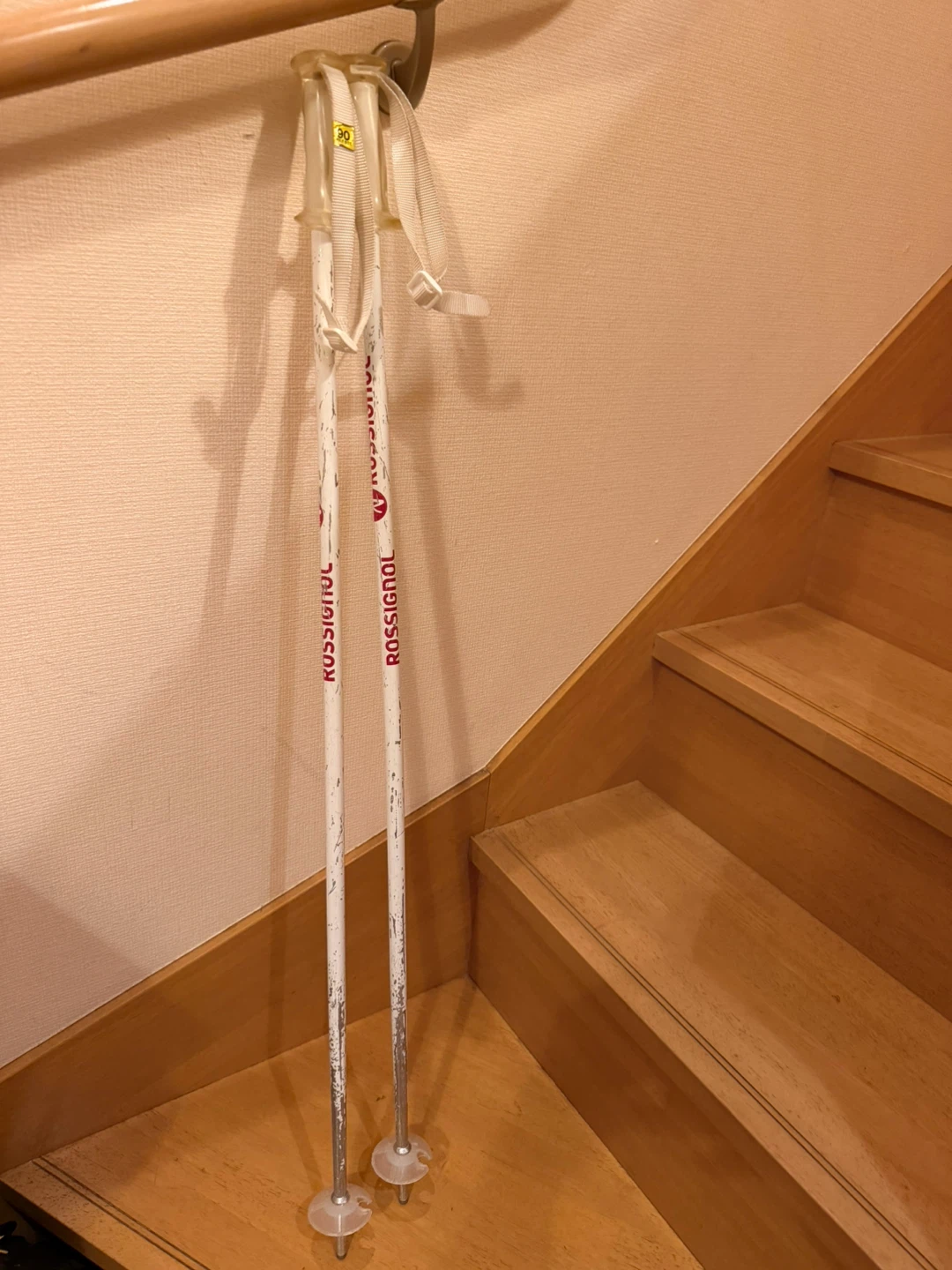 ロシニョール スキー板 128cm ストック90cm セットの写真4枚目