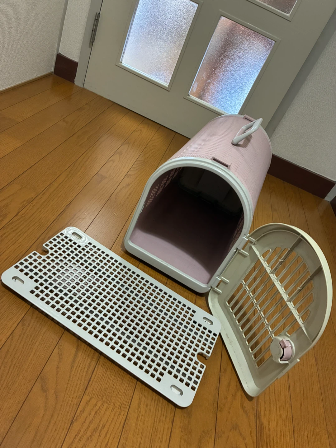 かわいい ペット用キャリーケース ピンクの写真3枚目