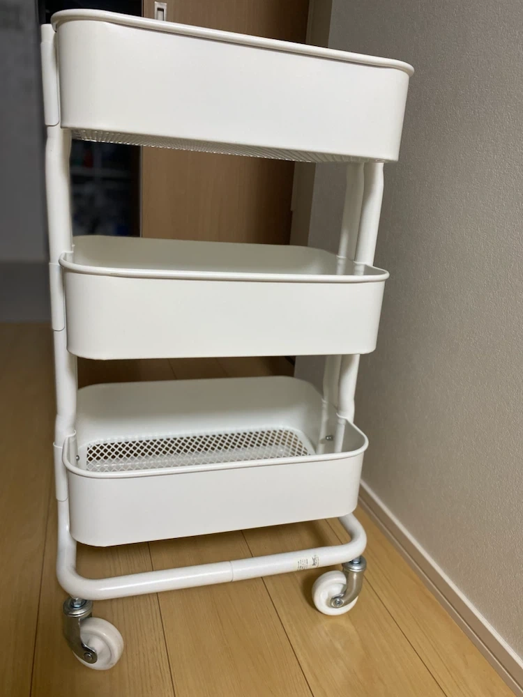 イケア キッチンワゴン ホワイト