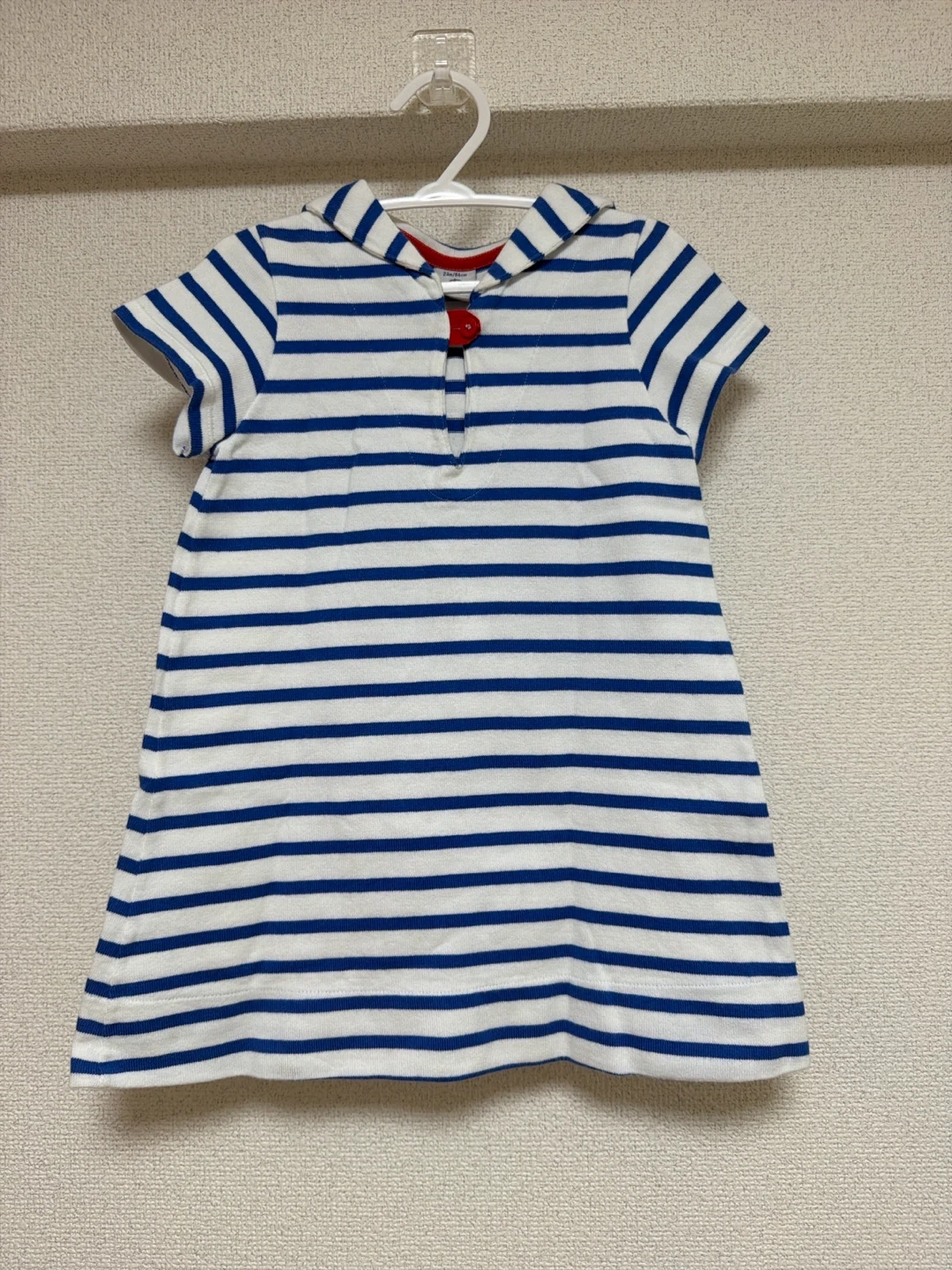 美品☆プチバトー ワンピース ボーダー セーラー 86cm