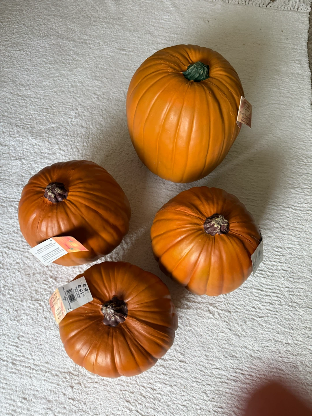 パンプキン オブジェ 4個セット ハロウィン装飾