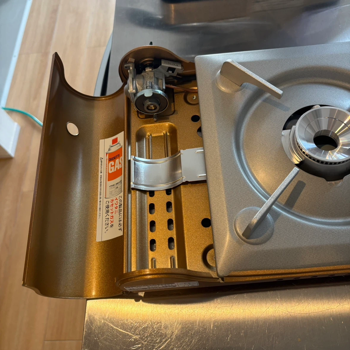 美品 イワタニ カセットコンロ 達人スリム CB-AS-1の写真2枚目