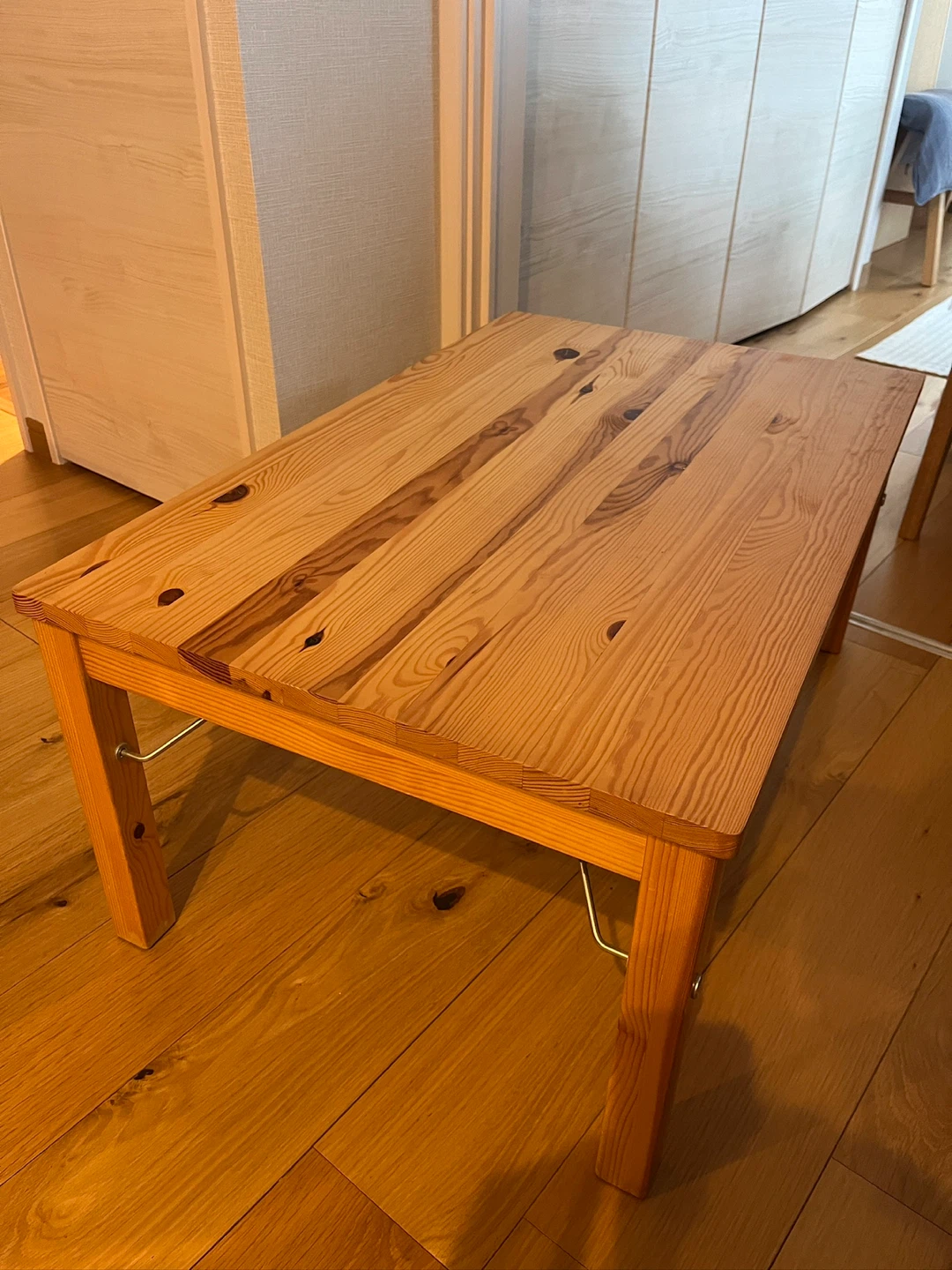 無印良品 パイン材ローテーブル 折りたたみ
