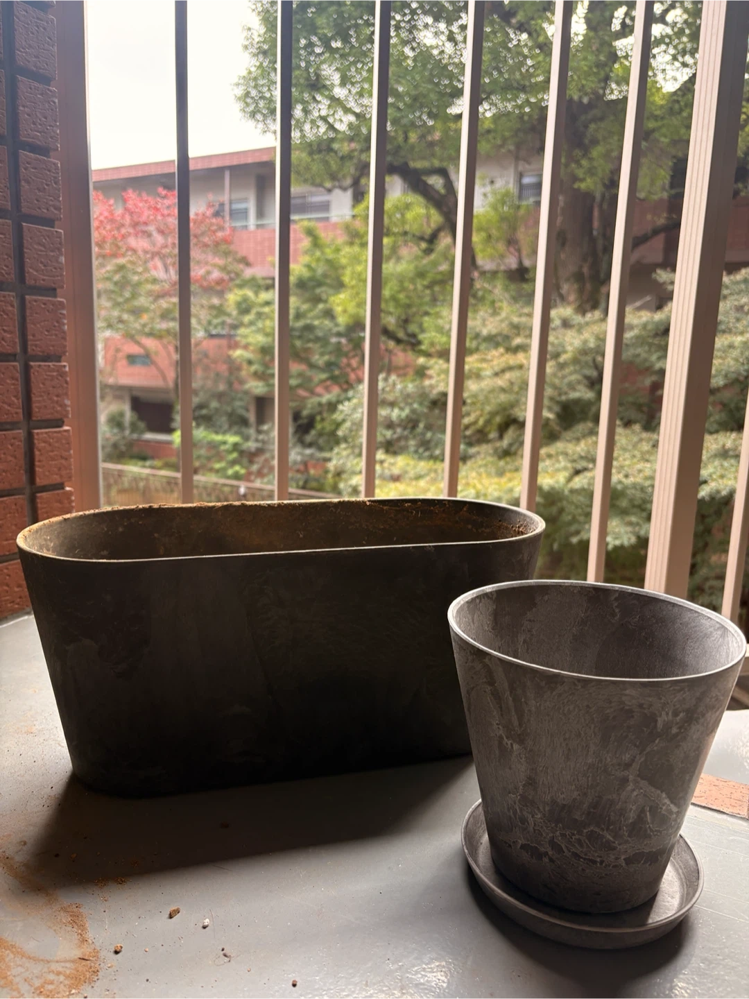 アマブロ アートストーン 植木鉢セット