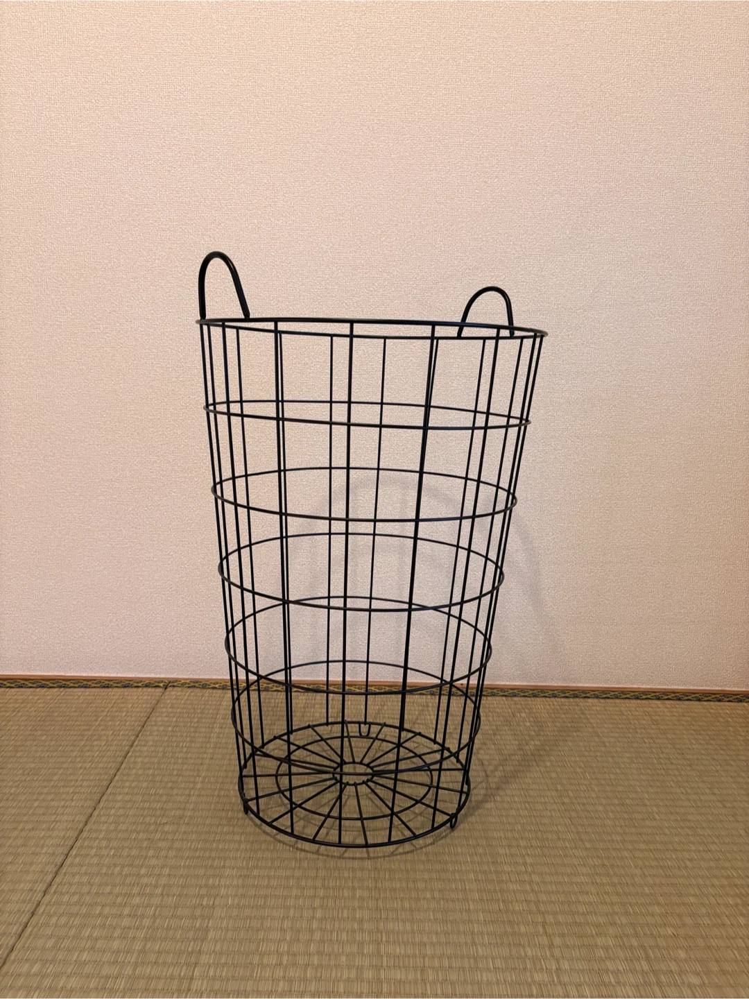 ワイヤーバスケット 黒 ランドリー収納