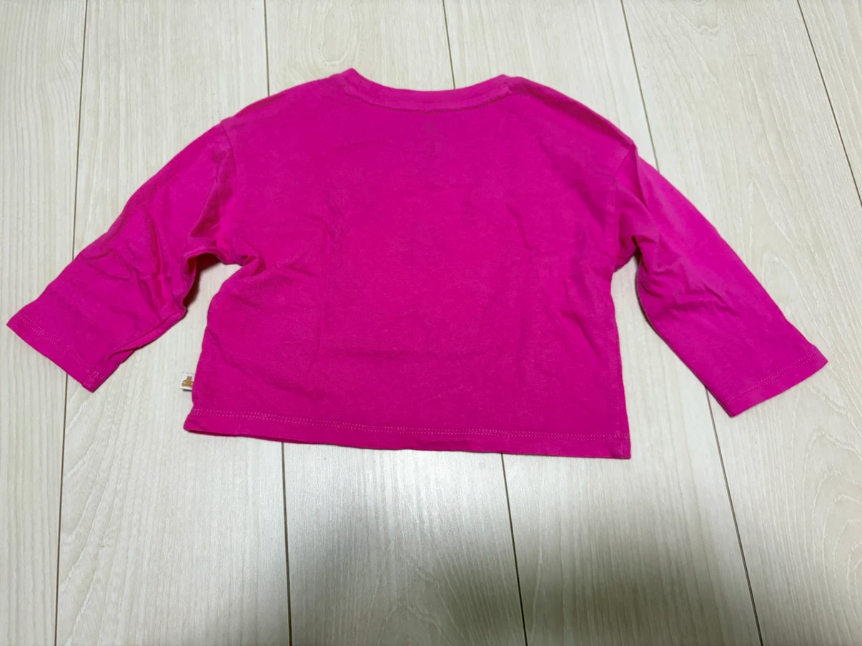 【美品】ベビーギャップ 長袖Tシャツ 80cm ピンクの写真2枚目