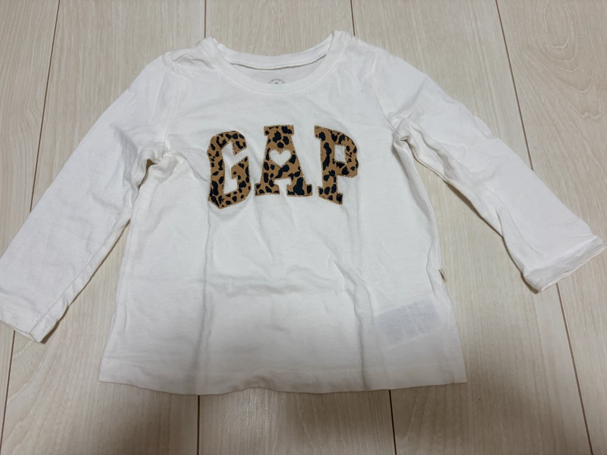 【美品】ベビーギャップ 長袖シャツ ヒョウ柄 80cm