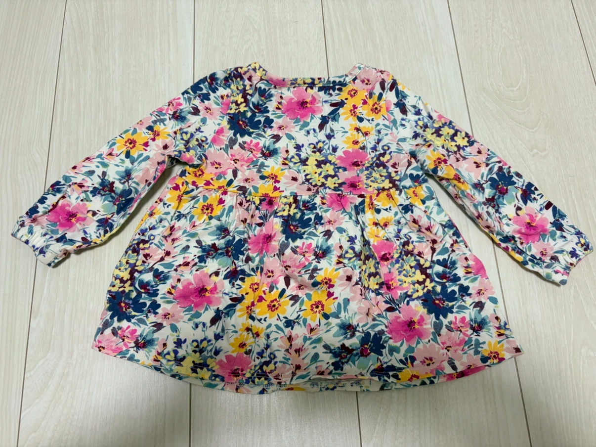 【美品】ベビーギャップ 花柄セットアップ 80cmの写真4枚目