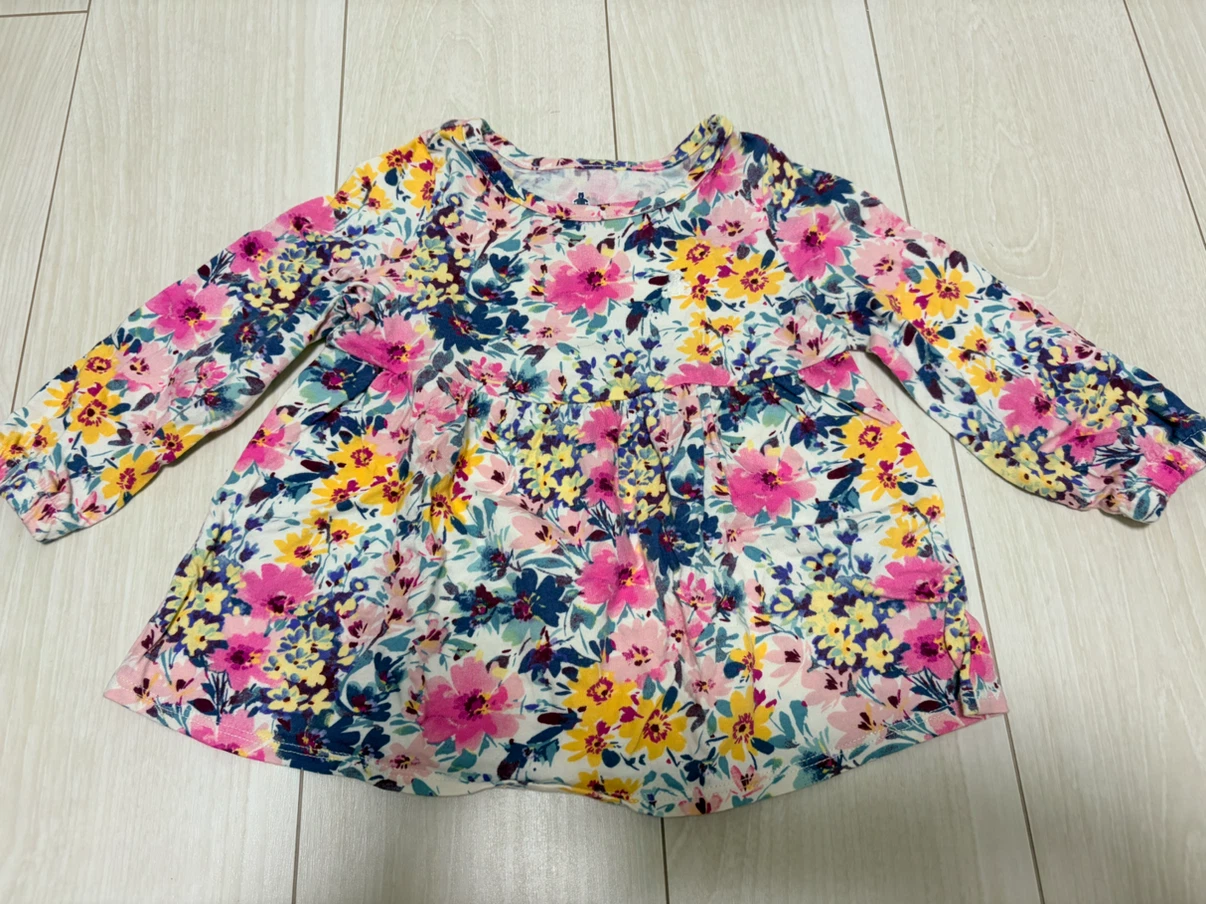 【美品】ベビーギャップ 花柄セットアップ 80cmの写真5枚目