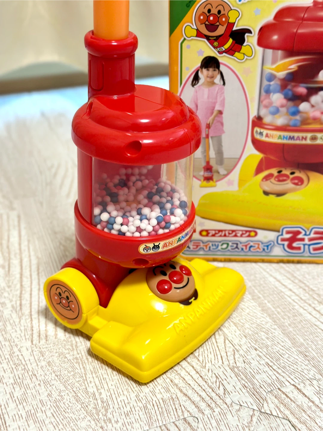 アンパンマン　スティックスイスイそうじき【アガツマ／(AGATSUMA】電池不要　掃除機でお手伝い！　おもちゃ　ごっこ遊びの写真5枚目