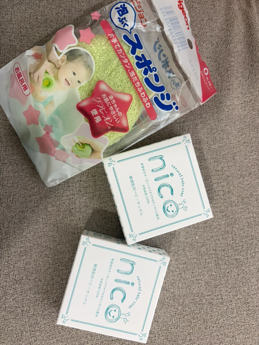 ピジョン 泡ぶくスポンジ & nico せっけん 2個セットの写真3枚目