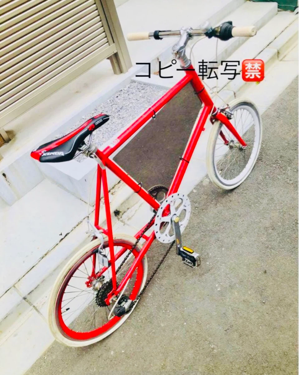 ミニベロ♠︎ビンテージ　看板広告塔に