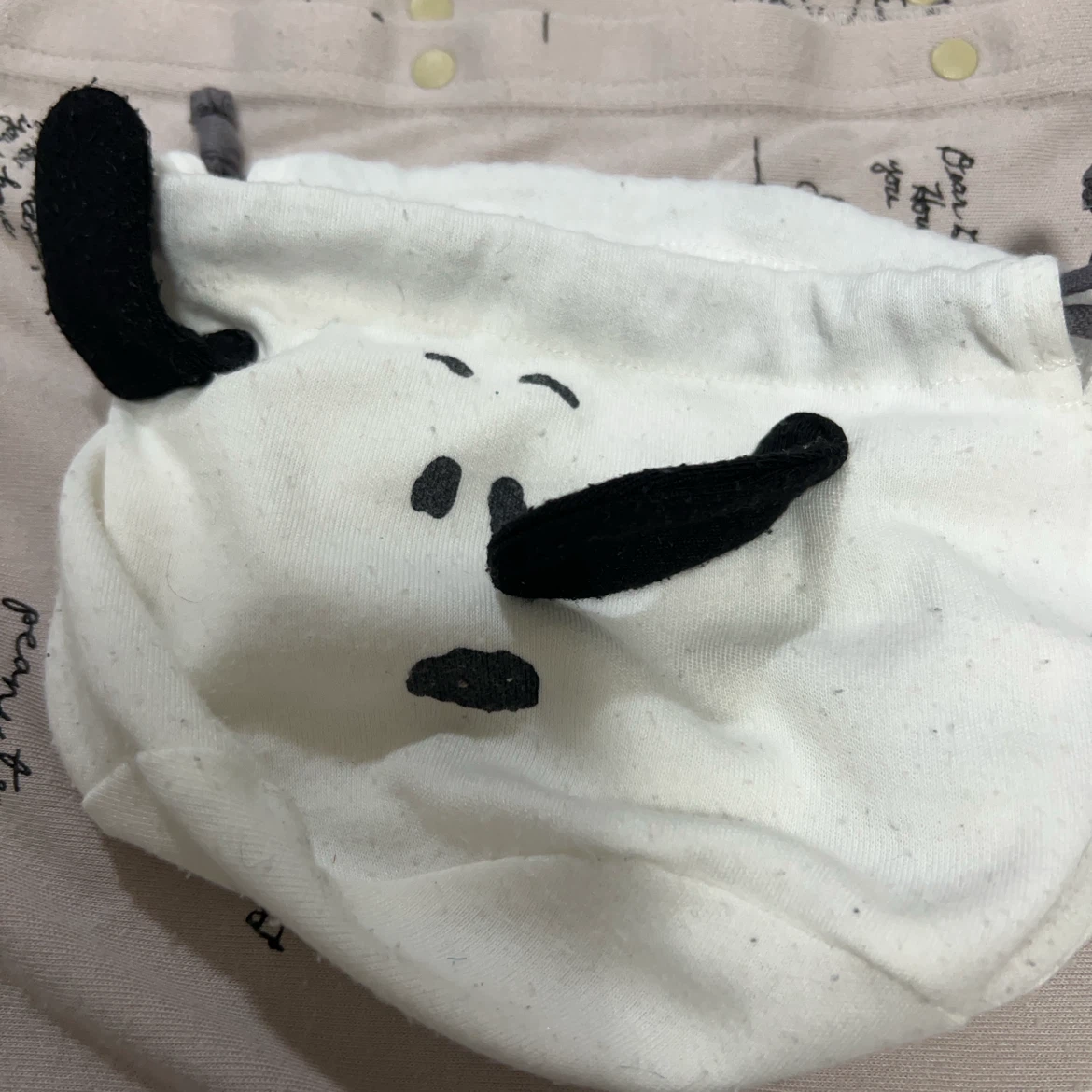 スヌーピー 125×62cm 授乳ケープの写真2枚目