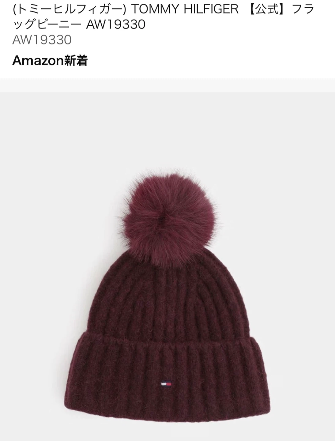 【新品未使用】 TOMMY HILFIGER トミーヒルフィガー フラッグビーニー