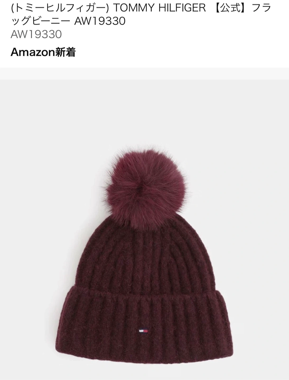 【新品未使用】 TOMMY HILFIGER トミーヒルフィガー フラッグビーニー