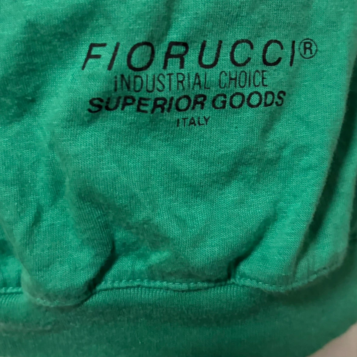 FIORUCCI フィオルッチ　レディース フレンチスリーブ パーカー フーディー グリーン 無地の写真6枚目