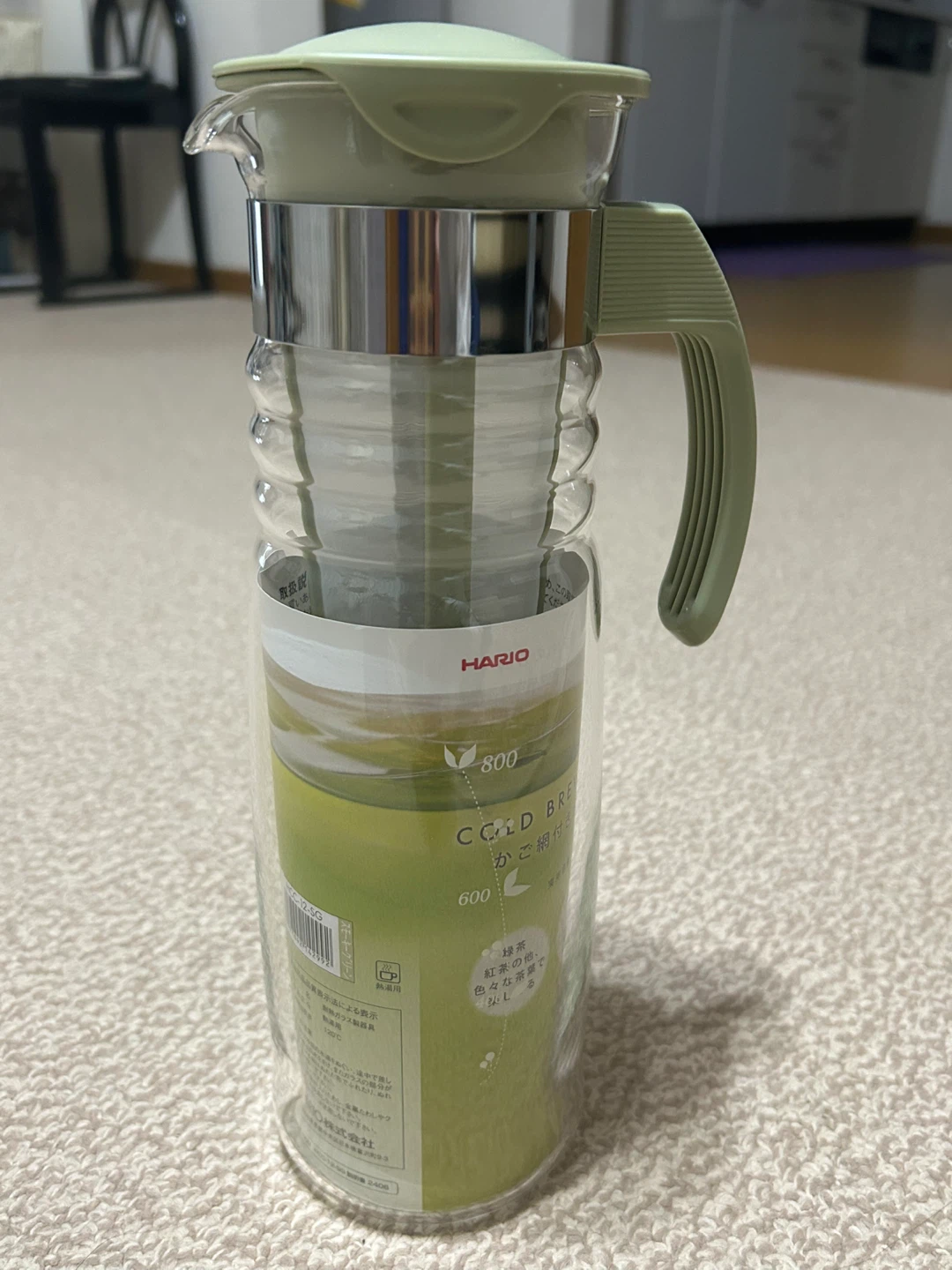 ハリオ かご網付き水出し茶ポット 1200ml【新品未使用品】の写真2枚目