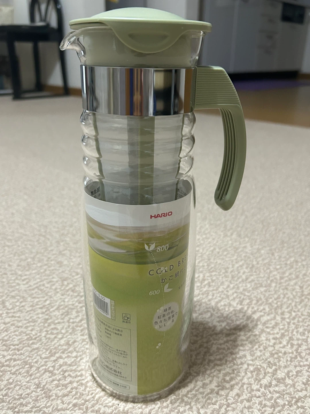 ハリオ かご網付き水出し茶ポット 1200ml【新品未使用品】の写真2枚目