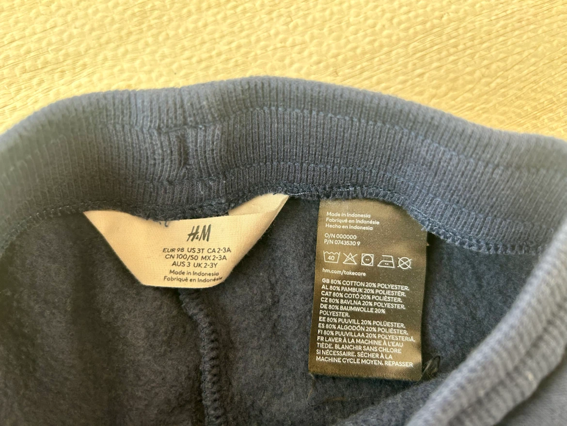 発送可★武蔵小杉★2枚セット★モイモルン 裏起毛トレーナー クリスマス 90cm H＆M ネイビーの写真8枚目