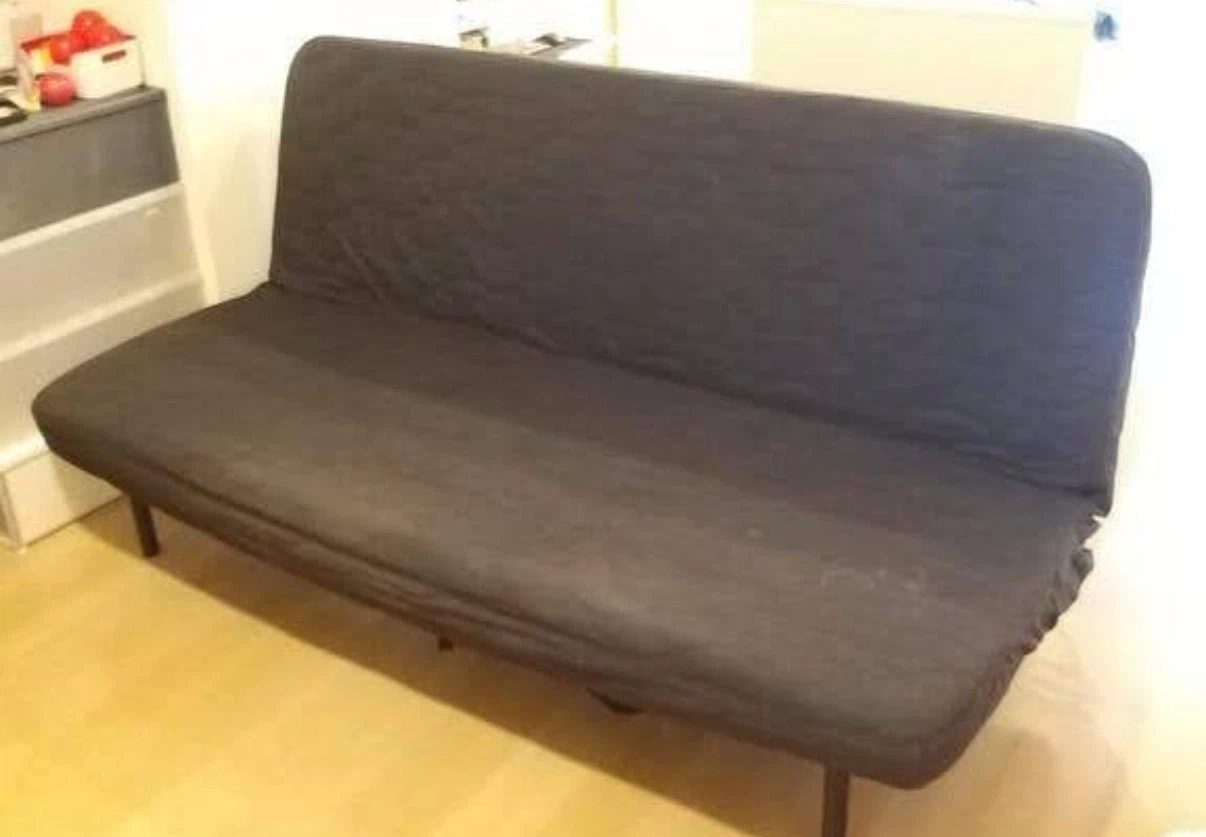 Ikea Nyhamn sofa 折りたたみソファベッド ダークグレーの写真3枚目