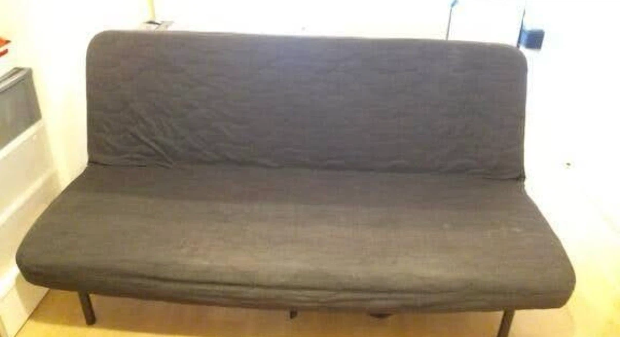 Ikea Nyhamn sofa 折りたたみソファベッド ダークグレーの写真5枚目