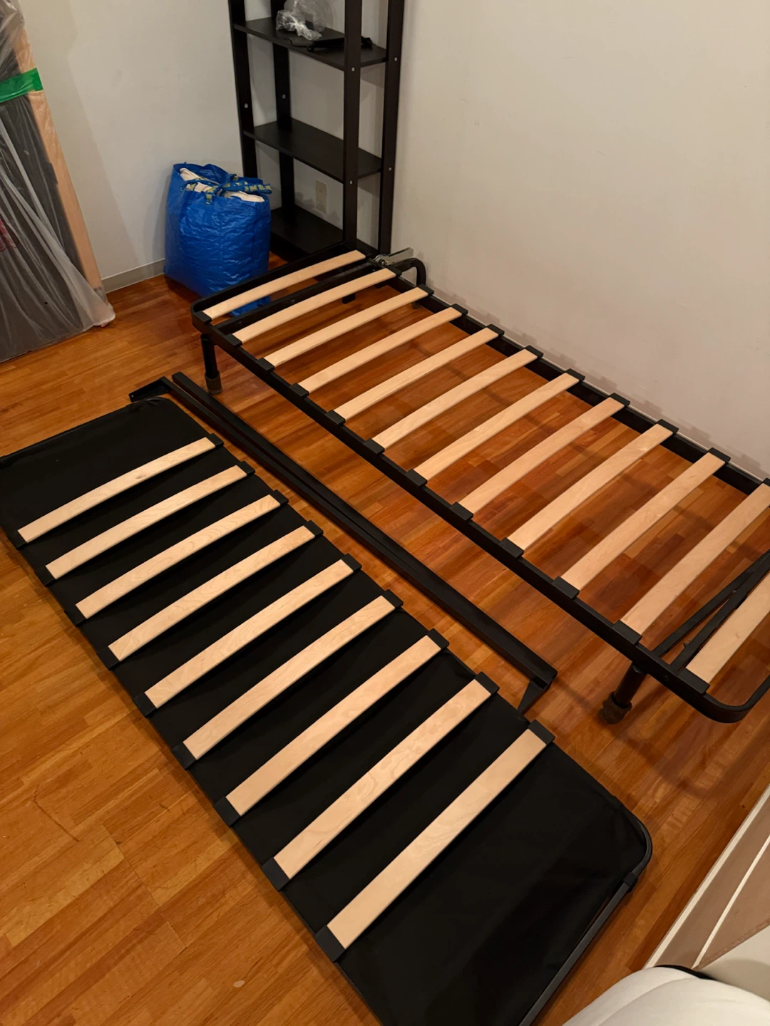 Ikea Nyhamn sofa 折りたたみソファベッド ダークグレーの写真7枚目