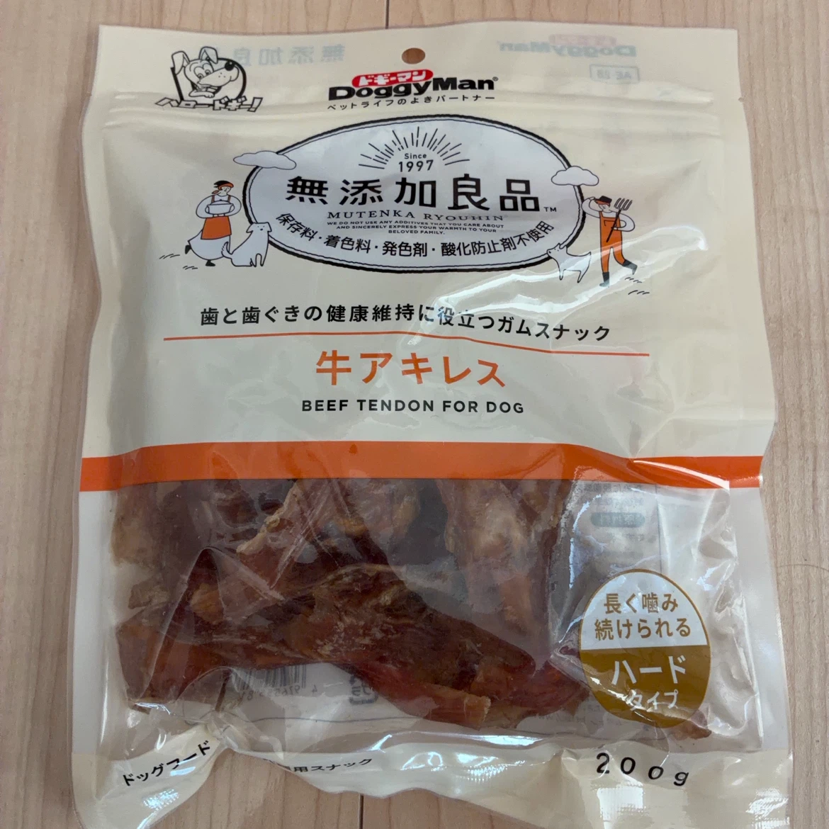 ドギーマン 無添加良品 牛アキレス 200g
