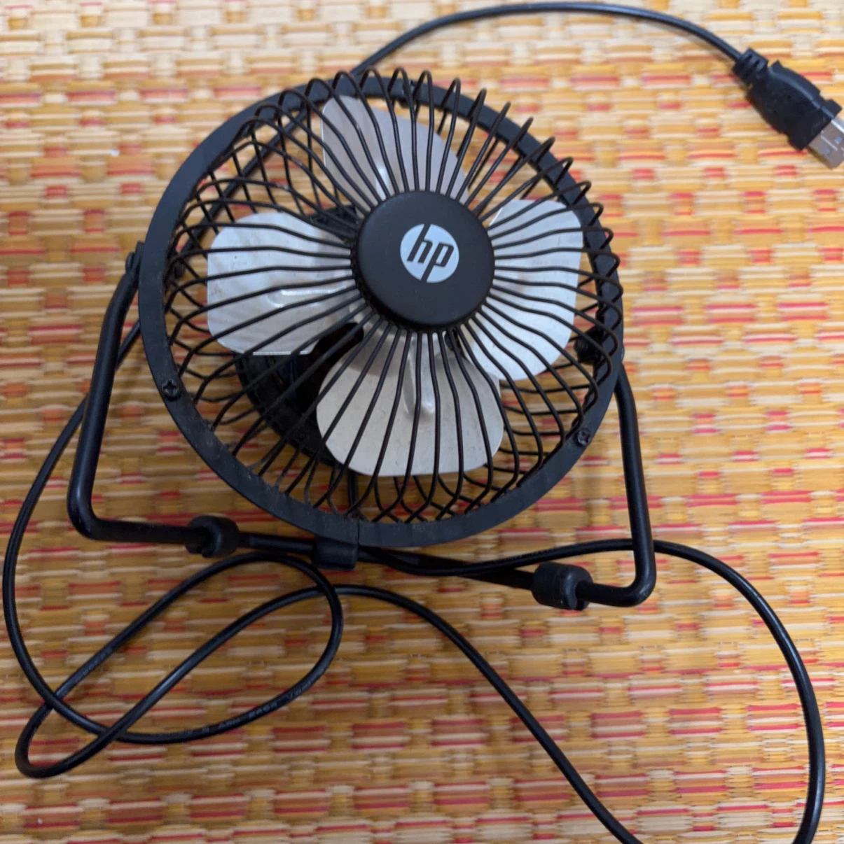 HP USB接続 卓上扇風機の写真2枚目