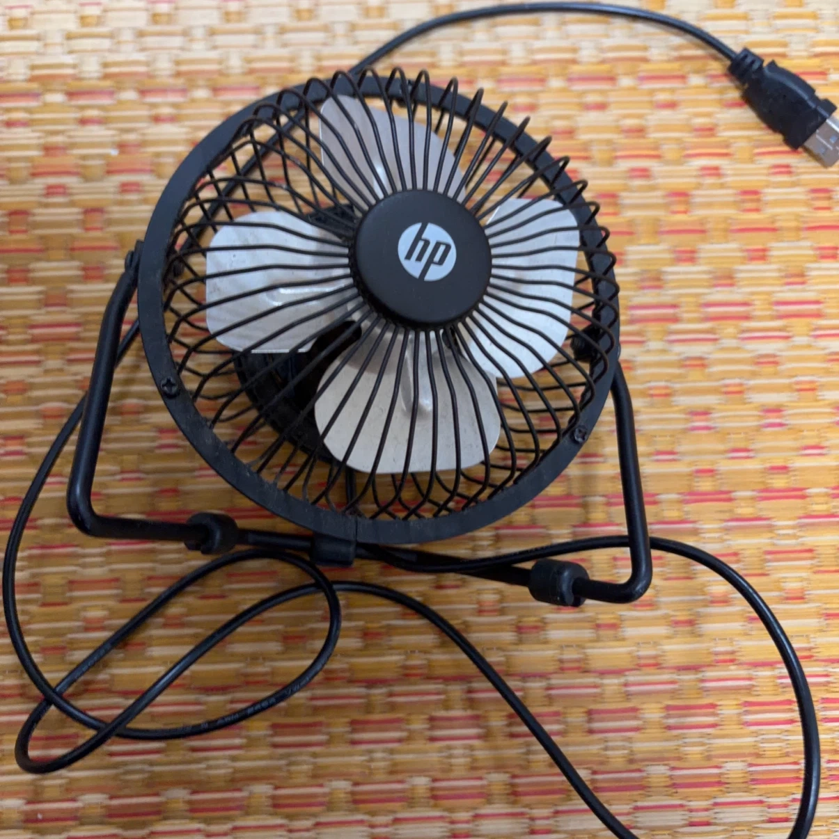 HP USB接続 卓上扇風機の写真2枚目