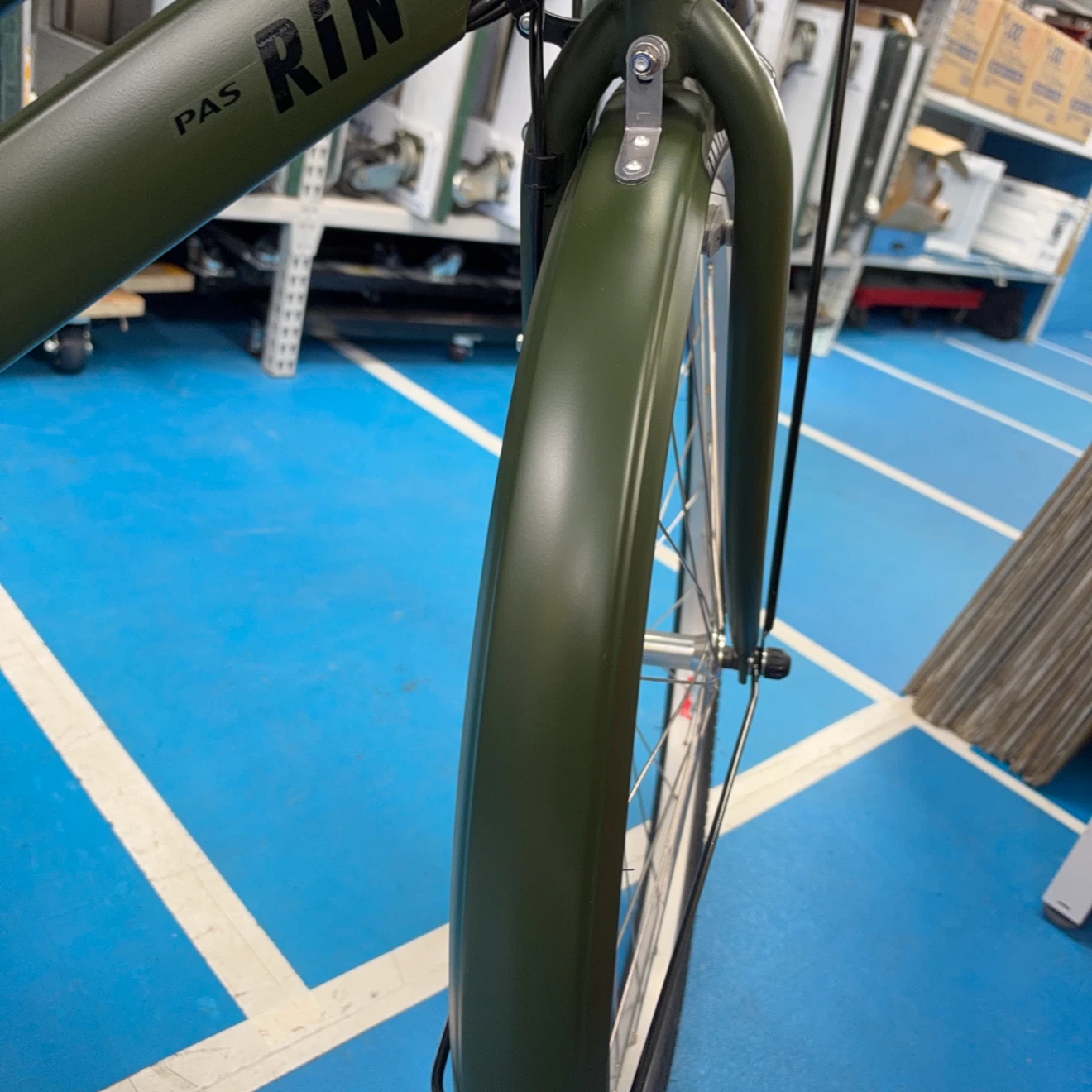 ヤマハ PAS RIN 電動自転車 カーキ26インチの写真6枚目