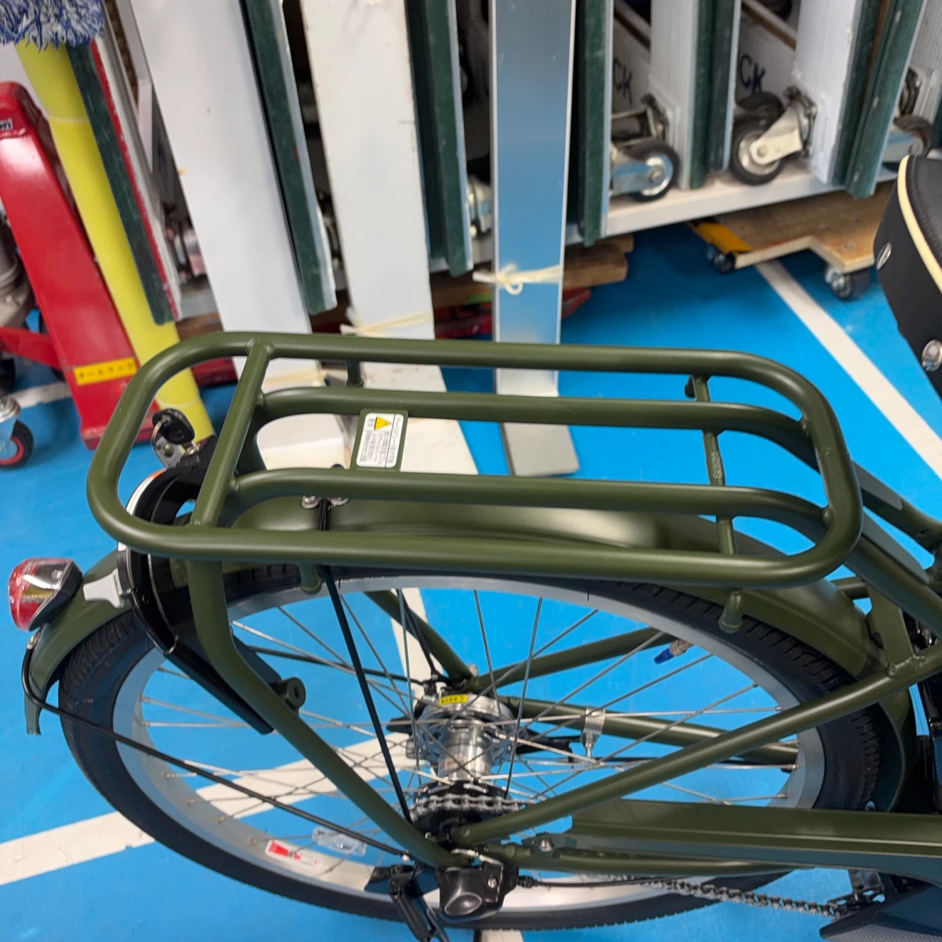 ヤマハ PAS RIN 電動自転車 カーキ26インチの写真9枚目