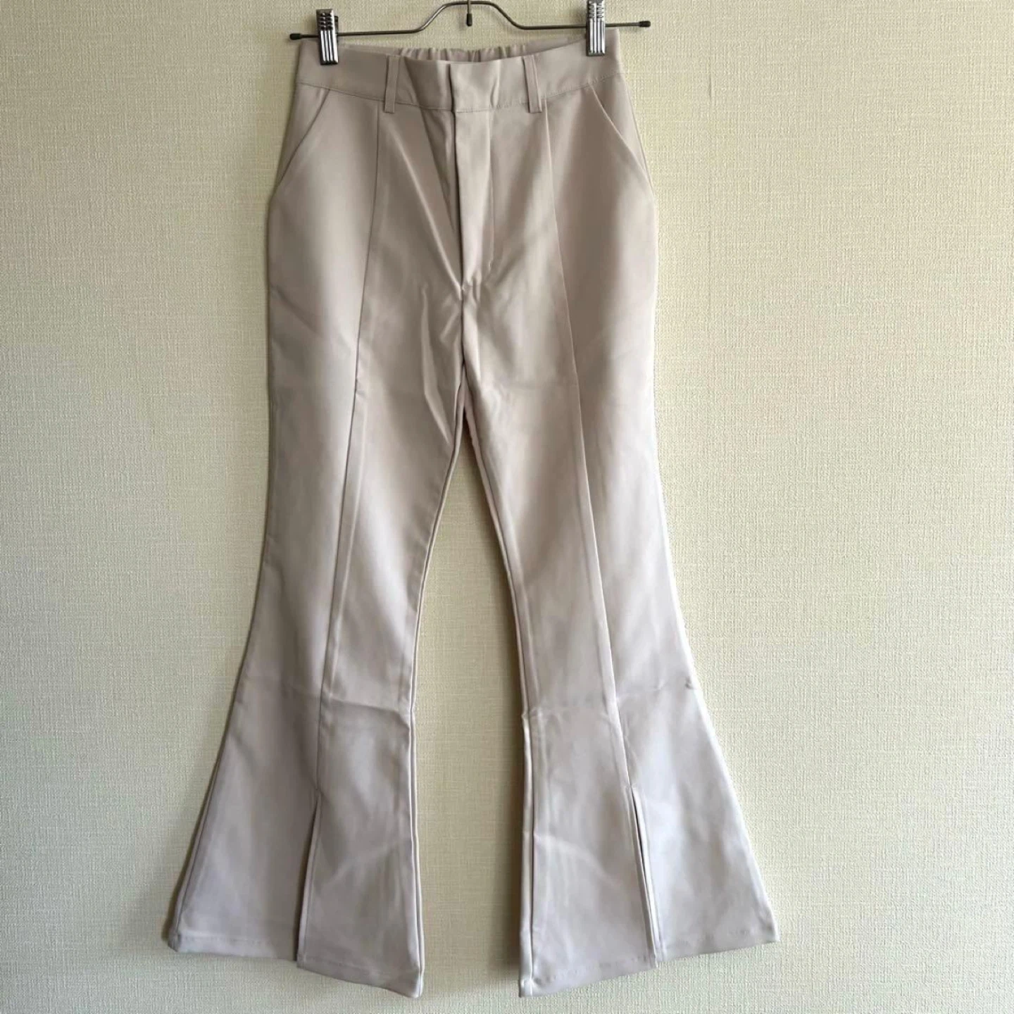 グレイル センターシームスリットパンツ Sサイズ ベージュ