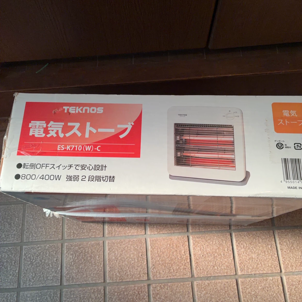 新品未開封　テクノス 電気ストーブ ES-K710の写真3枚目