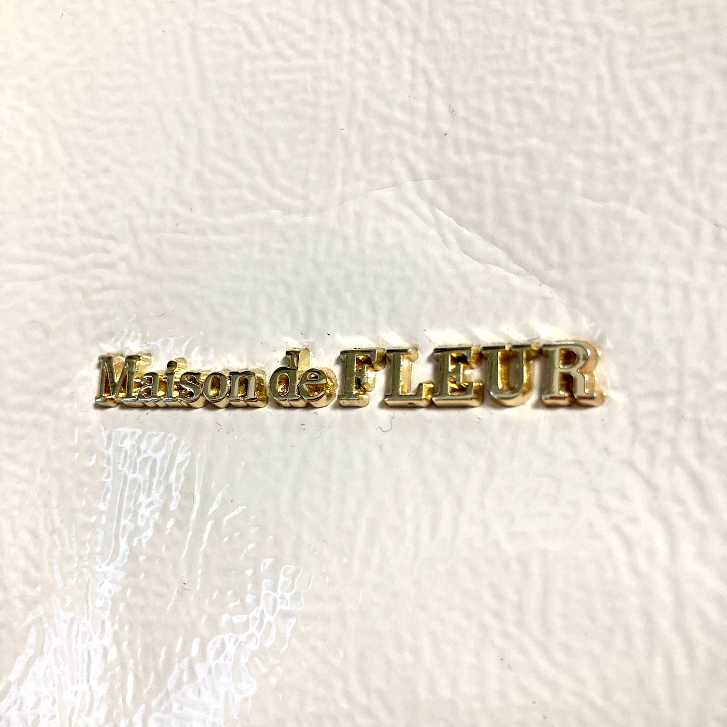 【美品】Maison de FLEUR（メゾンドフルール）トートバッグ アイボリーの写真5枚目