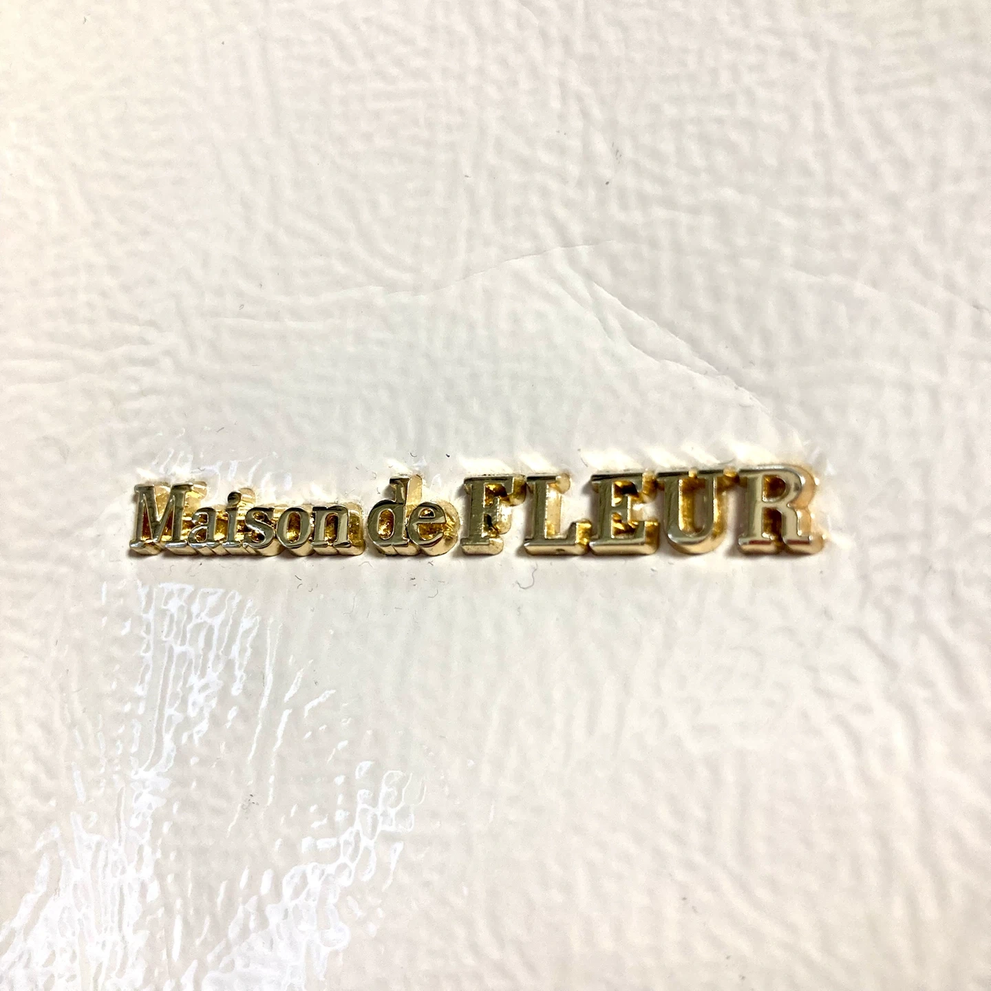 【美品】Maison de FLEUR(メゾンドフルール)トートバッグ アイボリーの写真5枚目