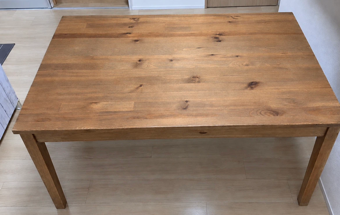 IKEA 天然木 ダイニングテーブル ナチュラル