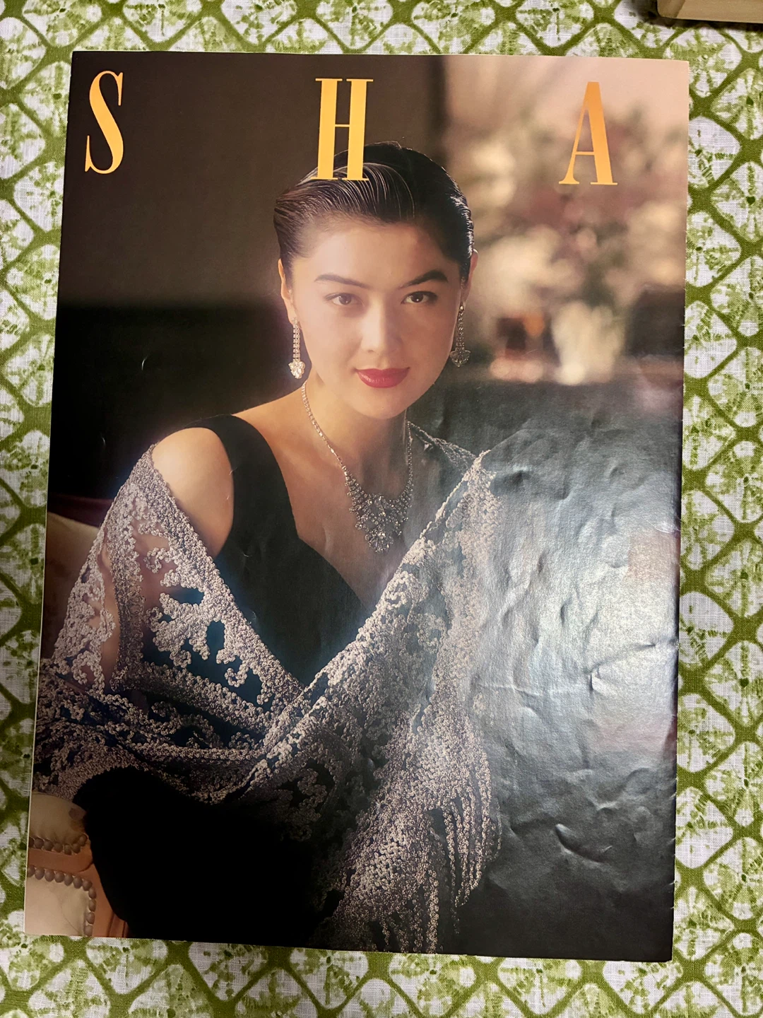 《無月》本場奄美大島泥染絣 ショール　S003の写真9枚目