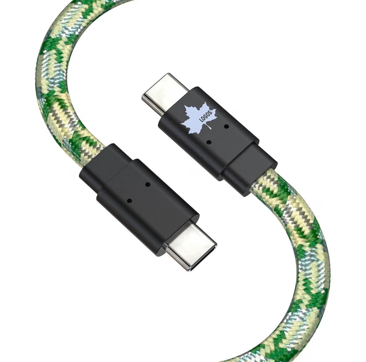 ロゴス USB-Cケーブル カモフラージュ