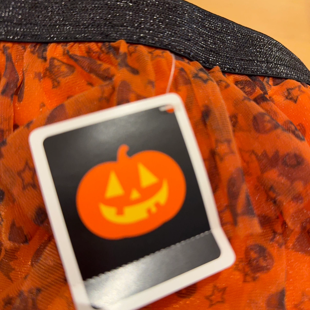 ハロウィン柄 チュチュスカート オレンジの写真3枚目