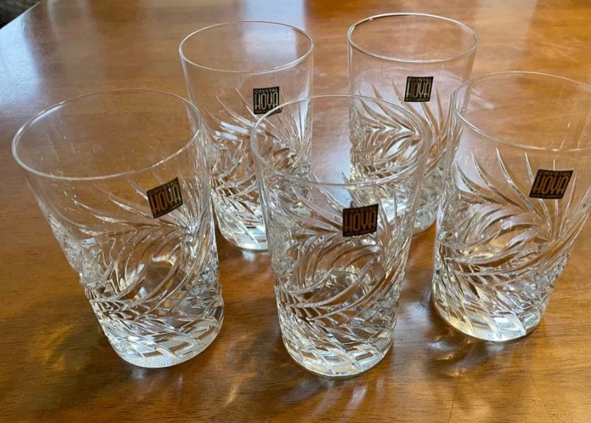 ホヤ クリスタルグラス 5客セット