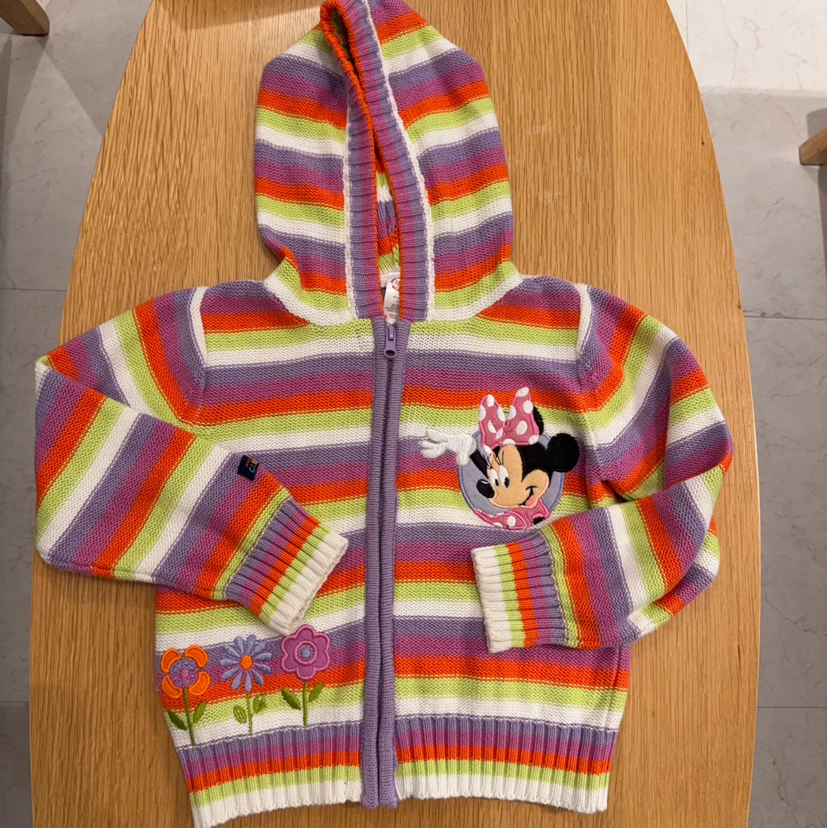 ディズニー ミニー ニットパーカー 3T