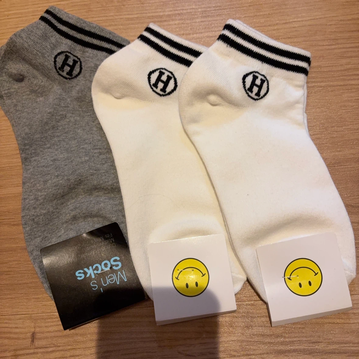 メンズソックス 3足セット Hロゴ