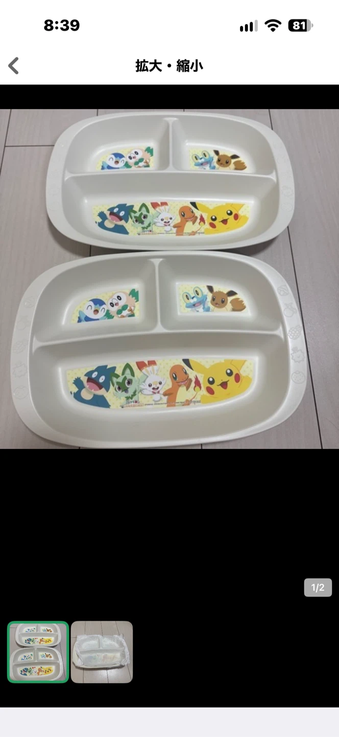 ポケモン 大きいランチプレート 2枚セット